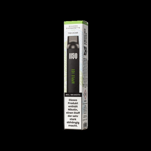 Raf 1150 Edition - Einweg E-Shisha E-Zigarette mit Nikotin - Apple Ice