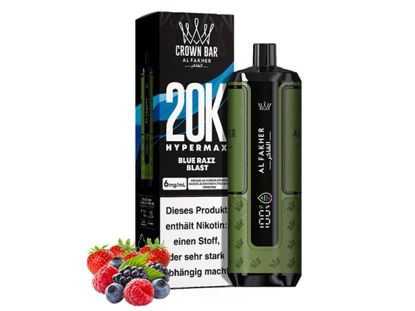Al Fakher Hypermax 20k - Blue Razz Blast