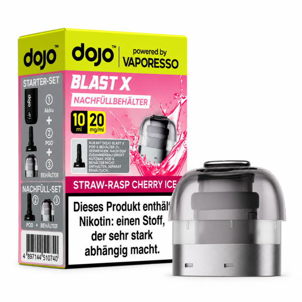 Vaporesso - Dojo Blast X Strawberry Raspberry Cherry Ice