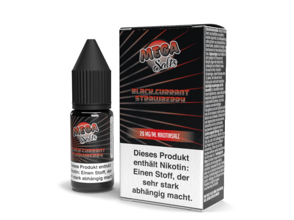 Mega Salts - Blackcurrant Strawberry - Nikotinsalz Liquid 20mg/ml