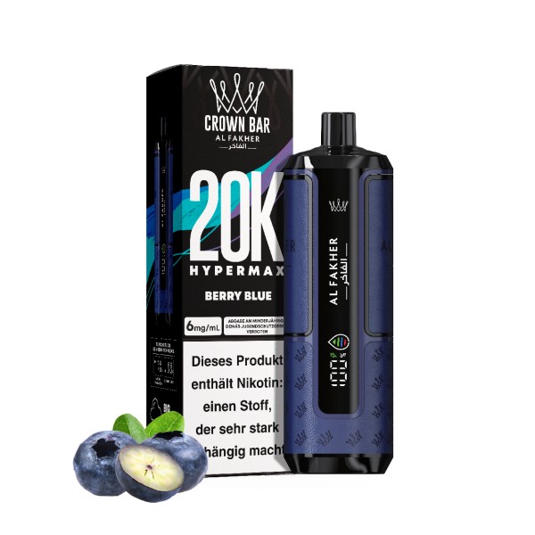 Al Fakher Hypermax 20k - Berry Blue