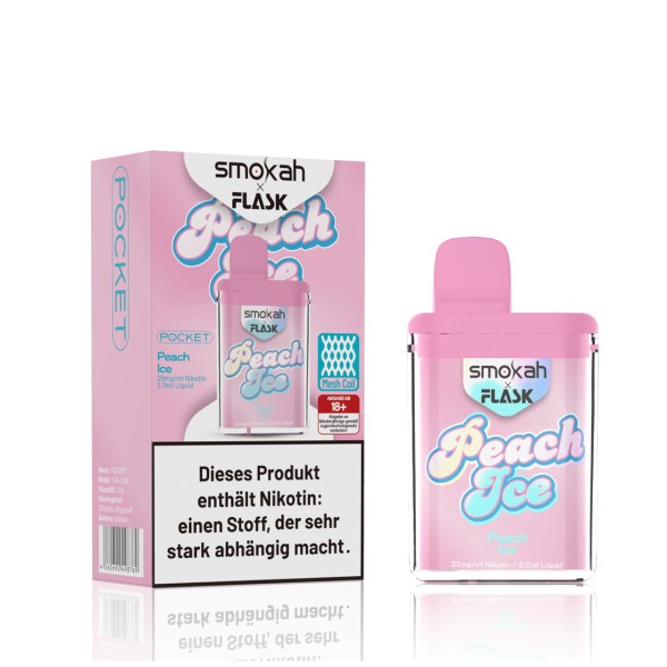 Smokah Flask - Peach Ice