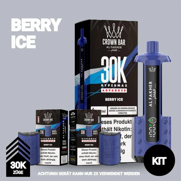 Al Fakher Hypermax 30k - Berry Ice