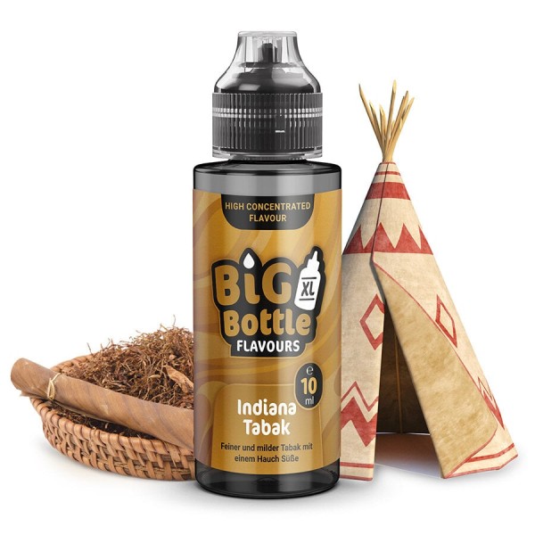Big Bottle - Indiana Tabak 10ml Aroma Longfil