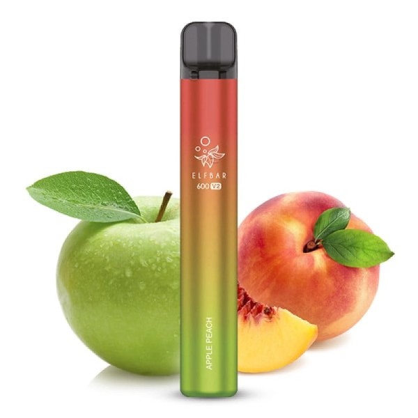 Elf Bar 600 V2 Einweg E-Zigarette - Apple Peach