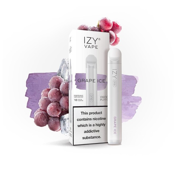 Izy Vape by True Passion - Grape Ice - Einweg E-Shisha - 600 Züge - Nikotin 18 mg