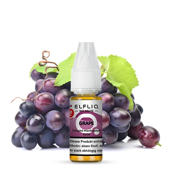 ELFLIQ - Grape 10ml Liquid 20 ml/mg Nikotinsalz