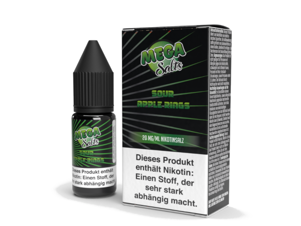 Mega Salts - Sour Apple Rings - Nikotinsalz Liquid 20 mg/ml