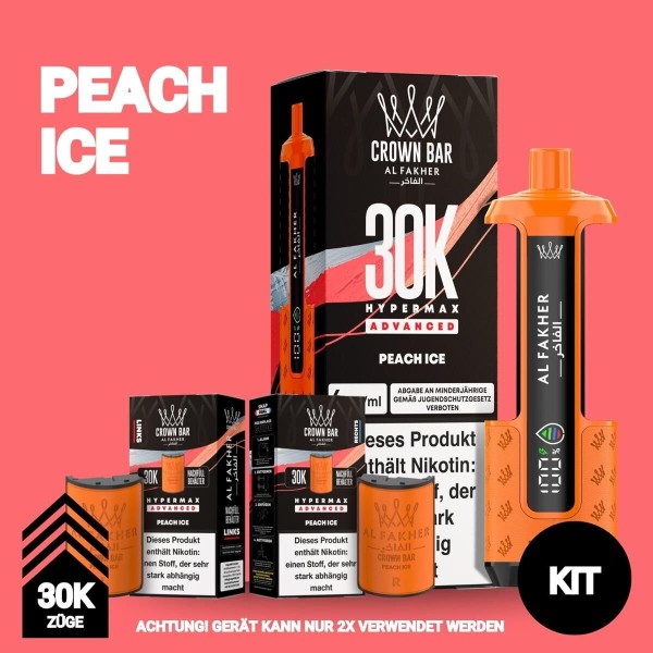 Al Fakher Hypermax 30k - Peach Ice