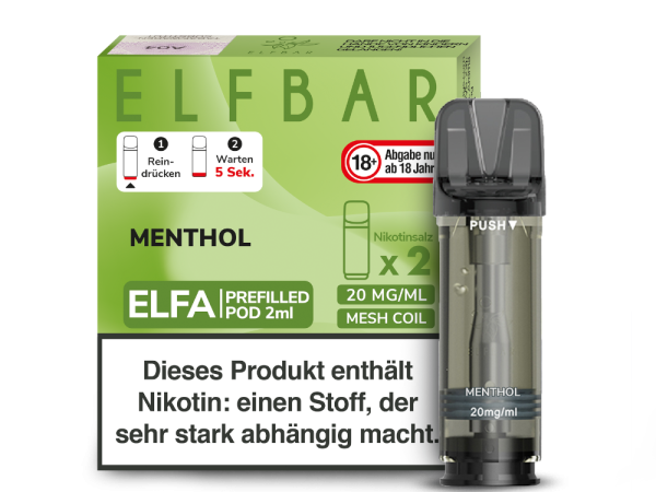Elf Bar - Elfa Menthol Pods