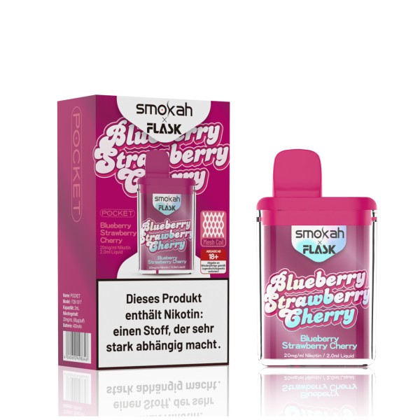 Smokah Flask - Blueberry Strawberry Cherry