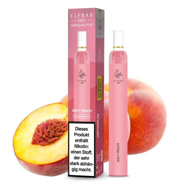 Elf Bar T600 Einweg E-Zigarette - Juicy Peach