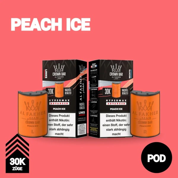 Al Fakher Hypermax 30k Pods - Peach Ice