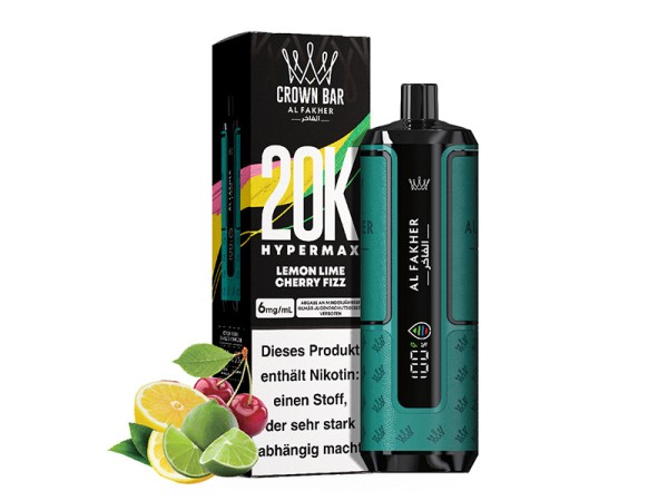 Al Fakher Hypermax 20k - Lemon Lime Cherry Fizz