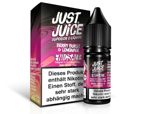 Just Juice - Fusion Berry Burst & Lemonade - Nikotinsalz Liquid