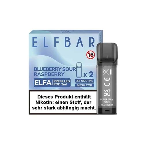 Elf Bar - Elfa Blueberry Sour Raspberry Pods