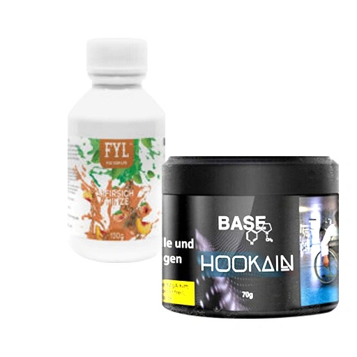 FYL - Pfirsich Minze 130g + Base Tabak 70g