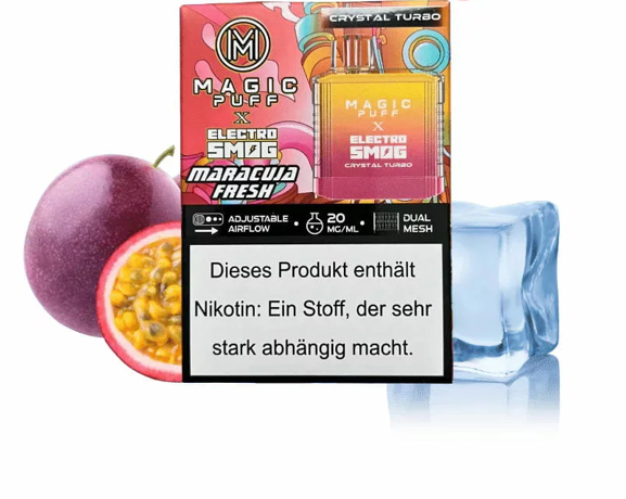 Magic Puff Crystal Turbo x Electro Smog - Maracuja Fresh