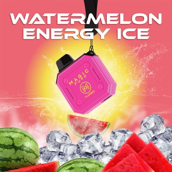 Magic Puff Turbo 800 - Watermelon Energy Ice