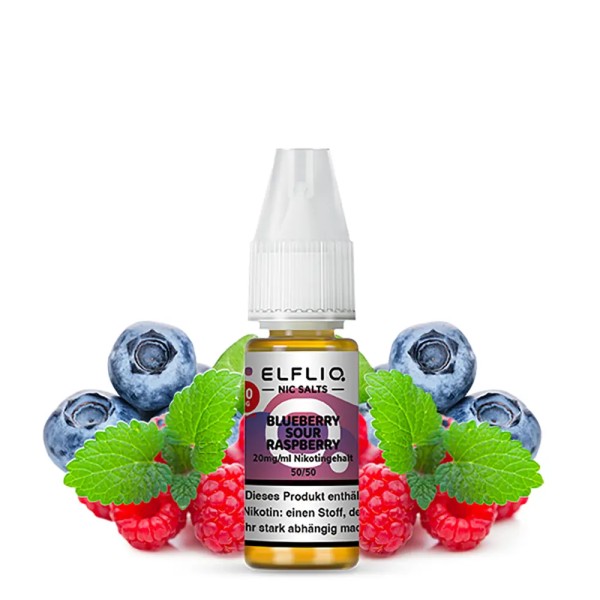 ELFLIQ - Blueberry Sour Raspberry 10ml Liquid 20 ml/mg Nikotinsalz