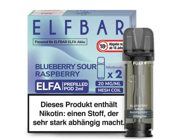 Elf Bar - Elfa Blueberry Sour Raspberry Pods