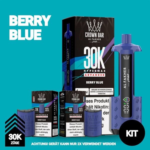 Al Fakher Hypermax 30k - Berry Blue