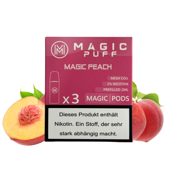 Magic Puff Pods(3 Stück) - Magic Peach