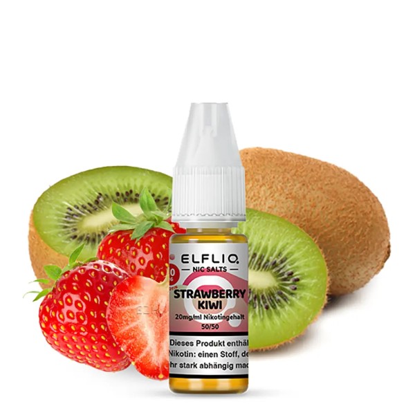ELFLIQ - Strawberry Kiwi 10ml Liquid 10 ml/mg Nikotinsalz