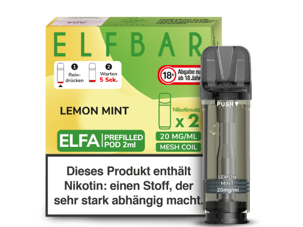 Elf Bar - Elfa Lemon Mint Pods