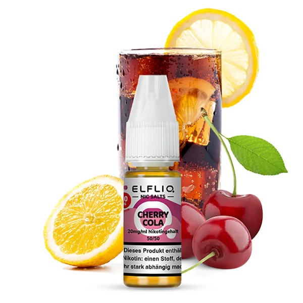 ELFLIQ - Cherry Cola 10ml Liquid 20 ml/mg Nikotinsalz
