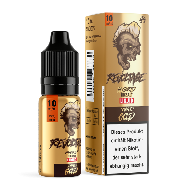 Revoltage - Tobacco Gold 10ml Nikotinsalz Liquid