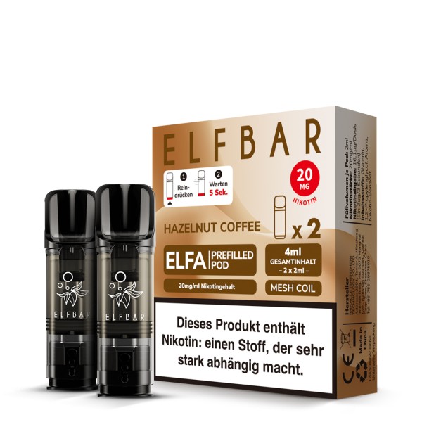 Elf Bar - Elfa Hazelnut Coffee Pods