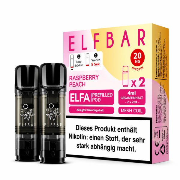 Elf Bar - Elfa Raspberry Peach Pods