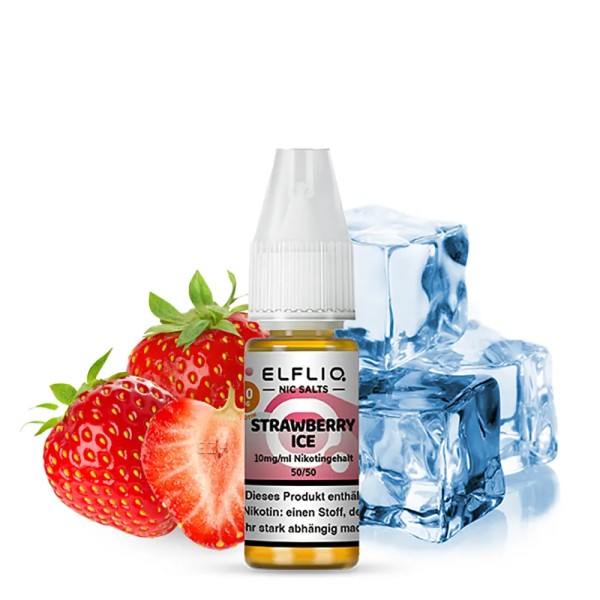 ELFLIQ - Strawberry Ice 10ml Liquid 20 ml/mg Nikotinsalz